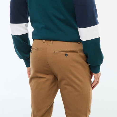 Kiabi – Pantalon en maille piquée uni MARRON