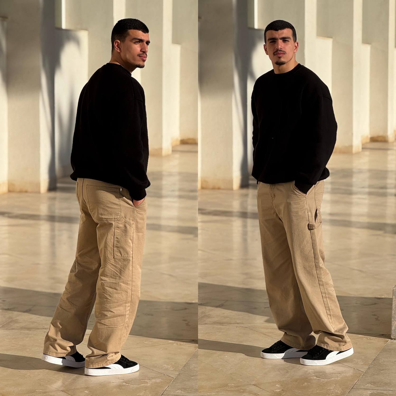 Jeanz – Jean Baggy à poche marteau – Camel