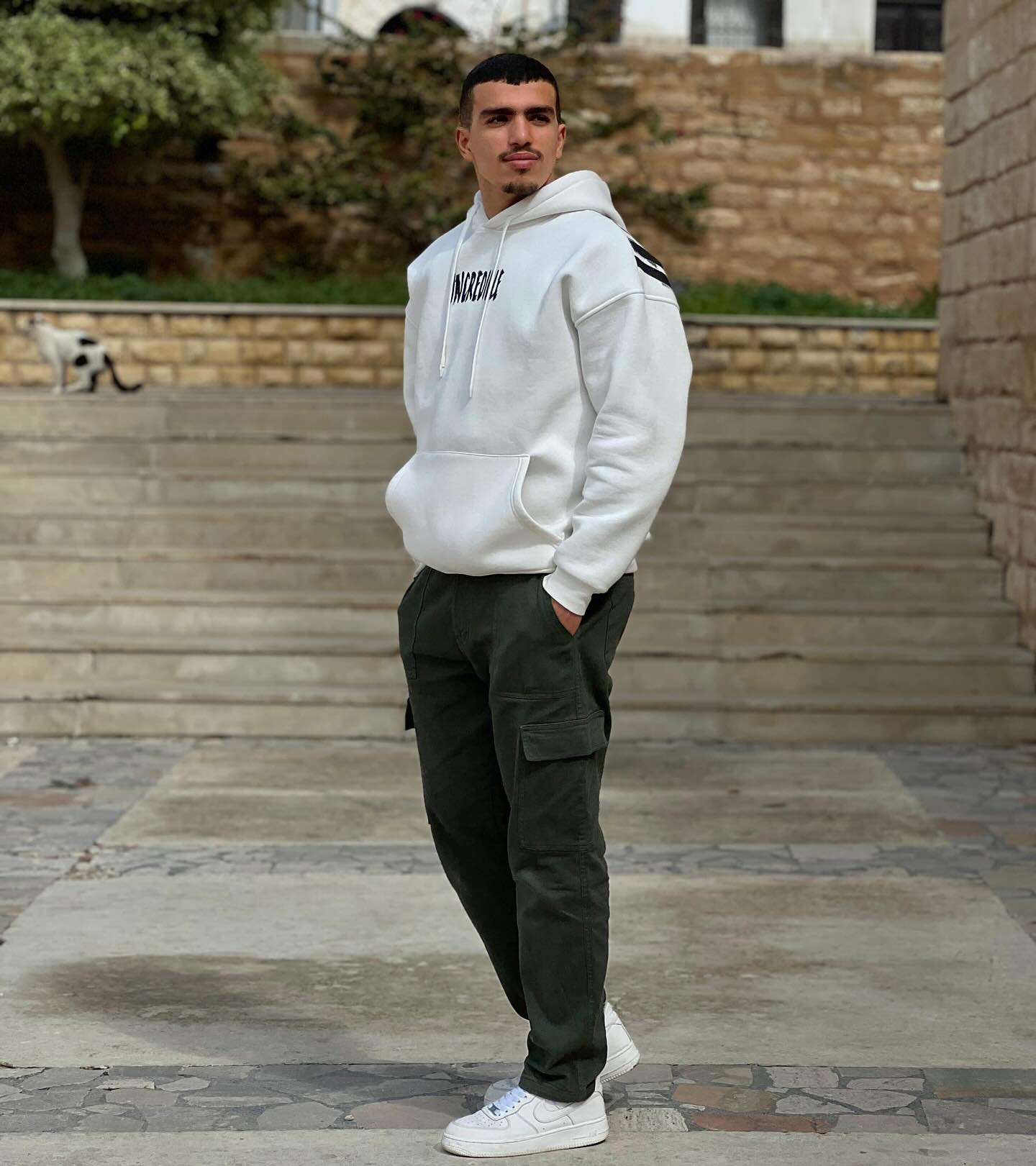 Jeanz – Pantalon Cargo Taille élastiquée – Vert olive