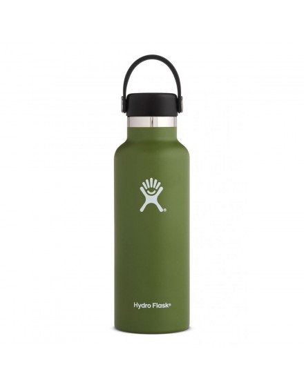 Hydro Flask – 18 OZ STANDARD MOUTH FLEX CAP OLIVE