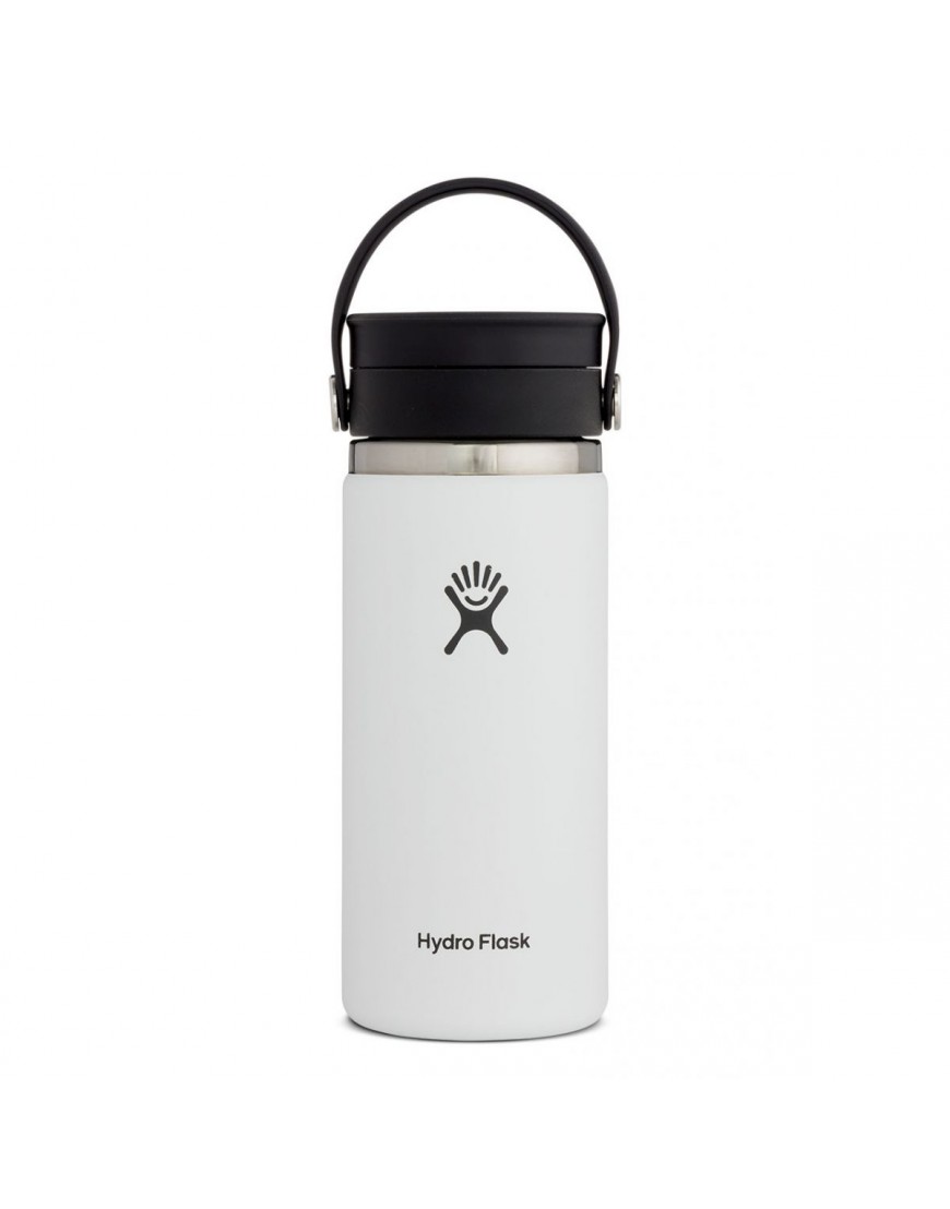Hydro Flask – 16 Oz Bouche Large Avec Couvercle Flex Sip Blanc