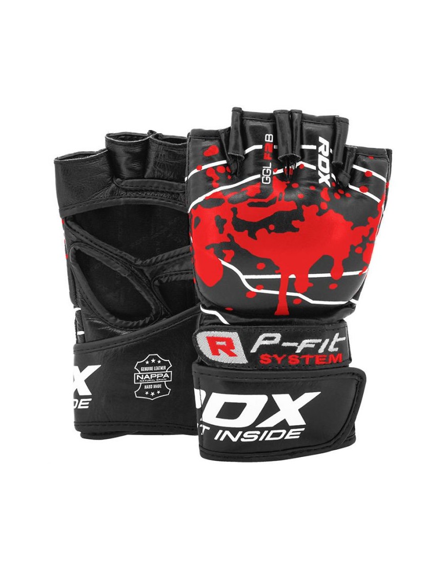 RDX – Gant de Grappling Sang Double Strap  – Noir
