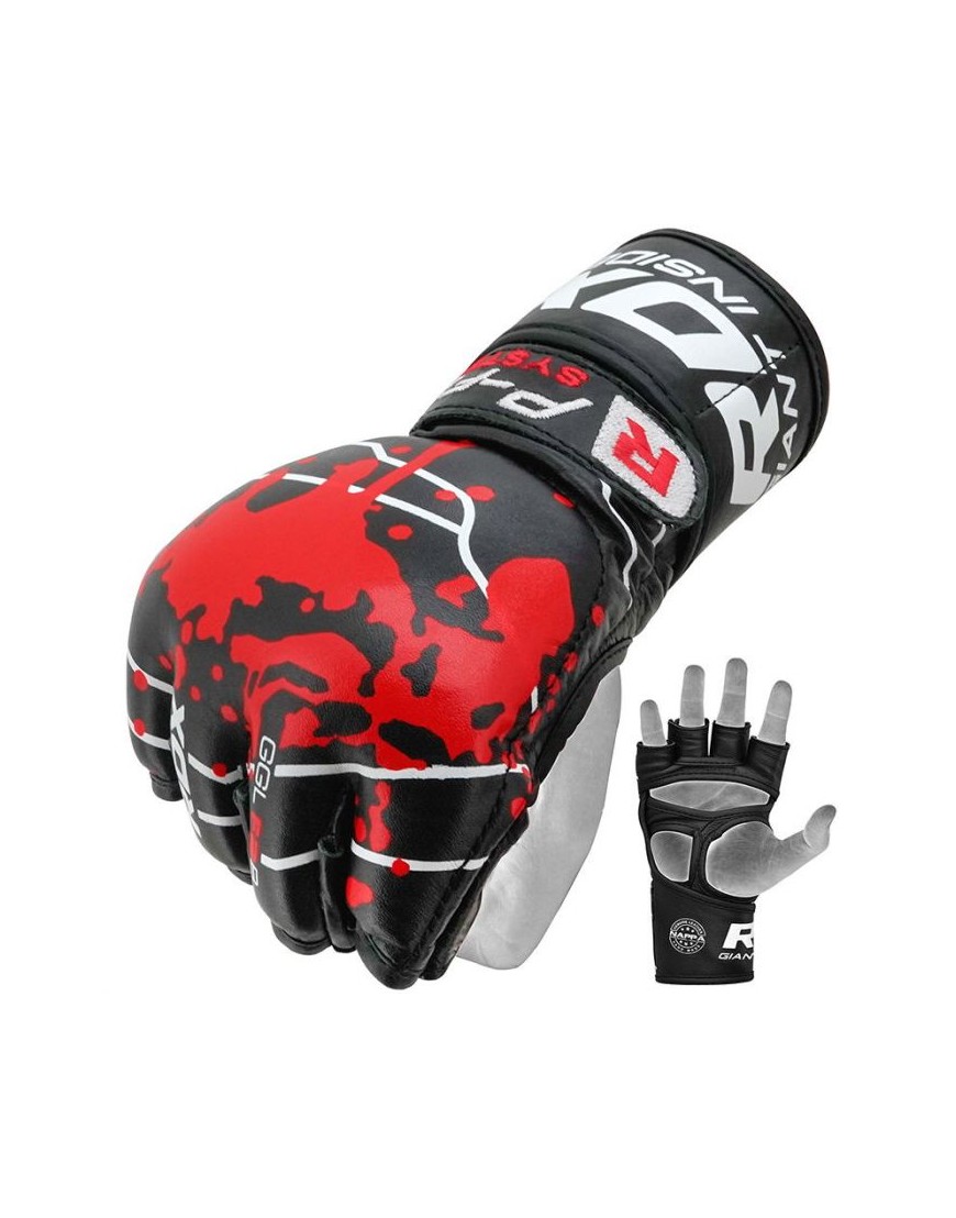 RDX – Gant de Grappling Sang Double Strap  – Noir