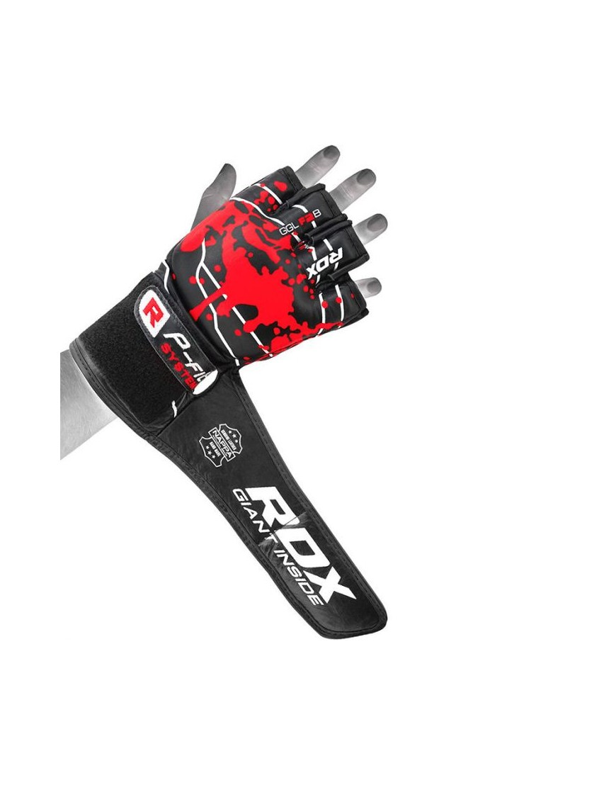 RDX – Gant de Grappling Sang Double Strap  – Noir