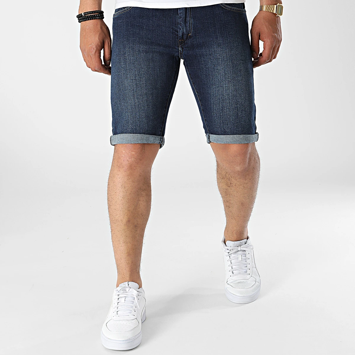 Tiffosi Homme – Short Jean 10043488 Bleu Denim