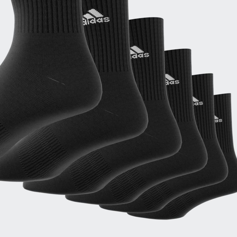 ADIDAS – Chaussettes matelassées Sportswear (6 paires) – Noir