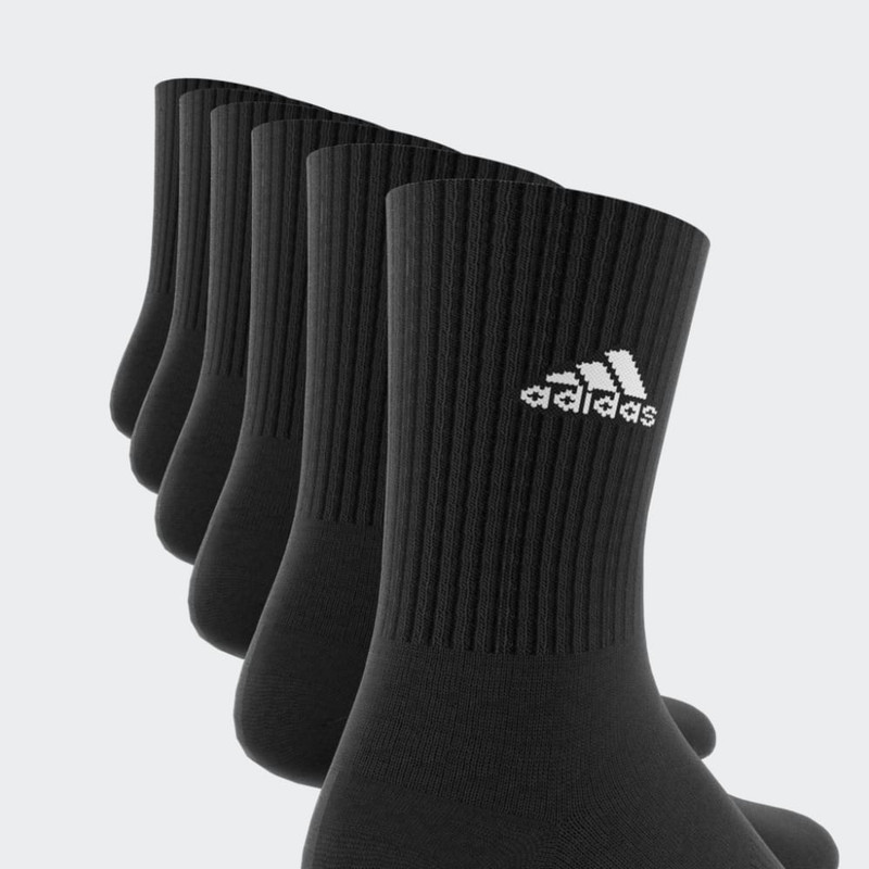 ADIDAS – Chaussettes matelassées Sportswear (6 paires) – Noir