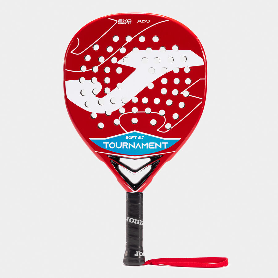 Joma – Raquette de padel Tournament Soft – rouge blanc