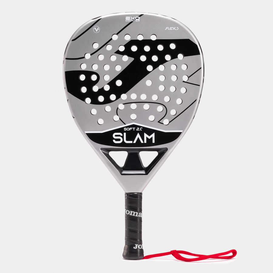 Joma – Raquette de padel Slam Soft – grise et noire