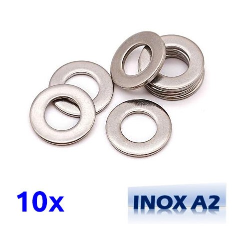 Pack de 10 rondelles M6x14 en INOX TOROZER