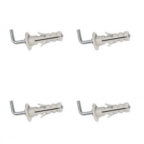 Pack de 4 chevilles à crochet Ø9