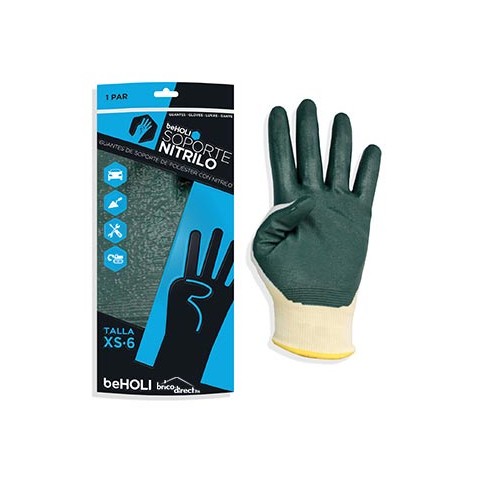 Paire de gants en Nitrile pour le bricolage BEHOLI Taille L