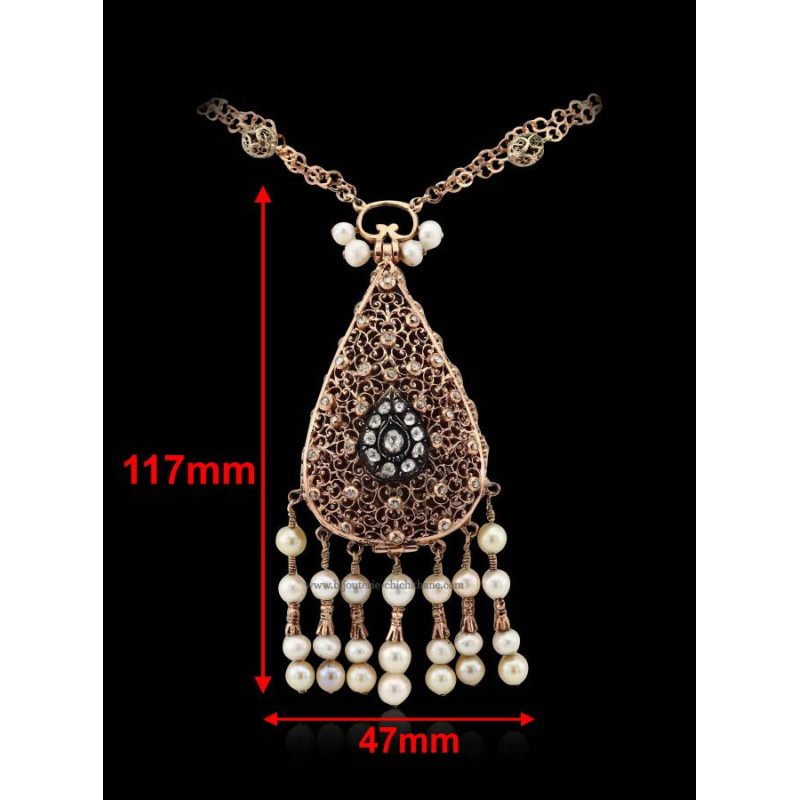 Collier Diamants Blanc ''Chichkhane'' 48529