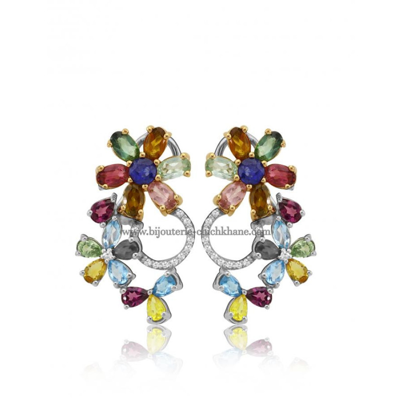 Boucles D'oreilles Diamants 48472