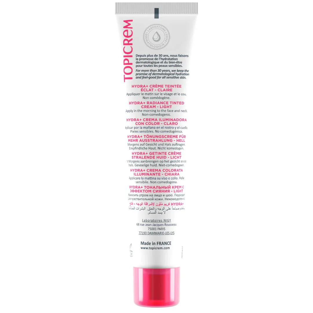 Topicrem HYDRA+ Crème Teintée Éclat Light SPF50 40ml