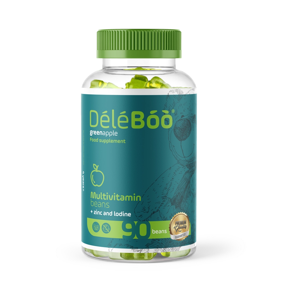 Deleboo Multivitamines Zinc+Iodine Pomme 90 Beans