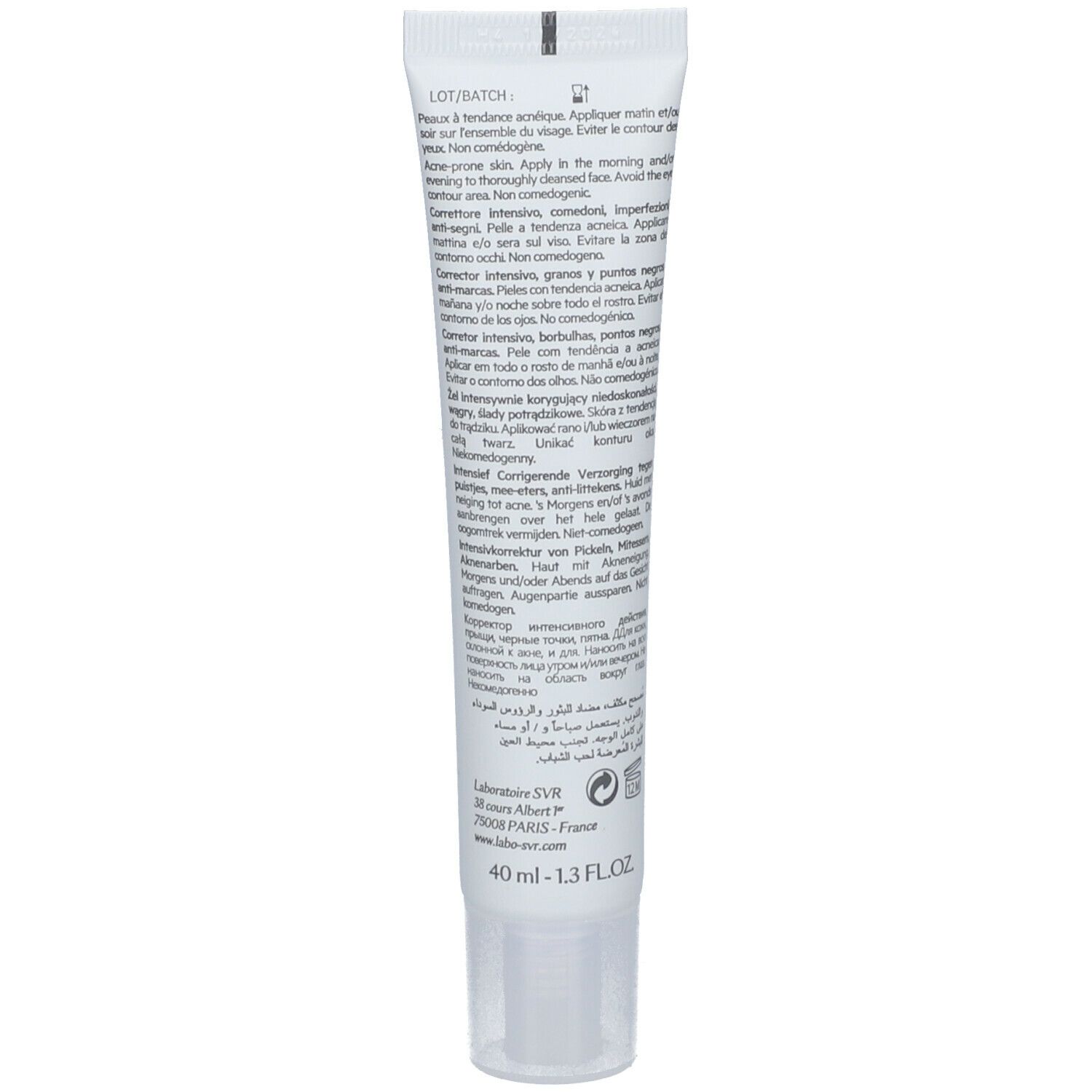 SVR Sebiaclear Active Gel Correcteur Intensif 40ml