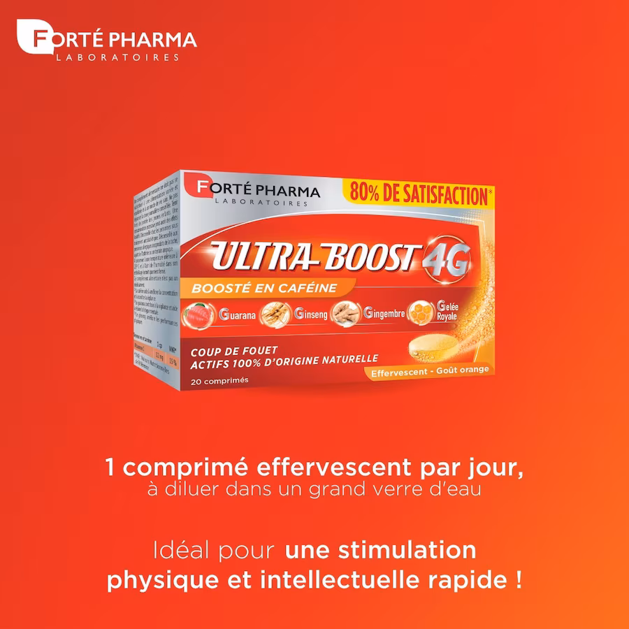 Forté Pharma Ultra-Boost 4G 20 Comprimés Effervescents