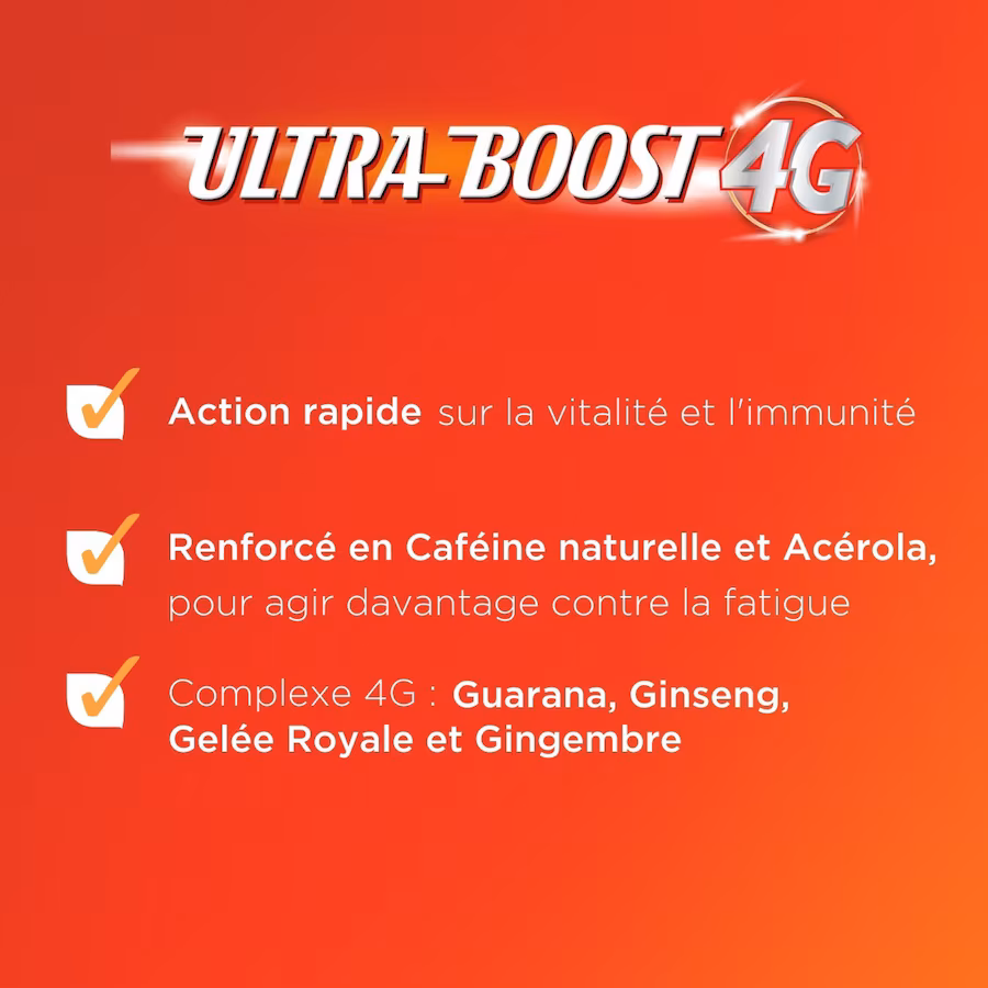 Forté Pharma Ultra-Boost 4G 20 Comprimés Effervescents