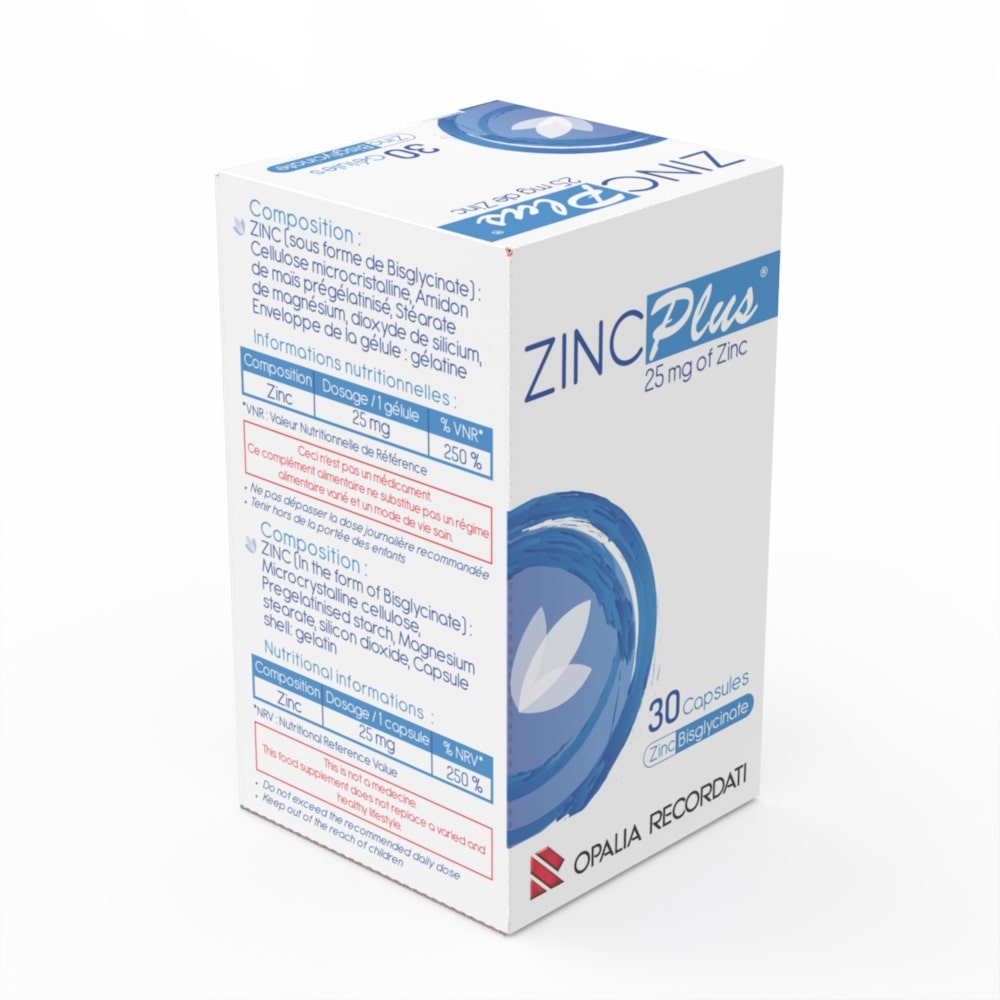 Zinc Plus 25mg 30 Gelules