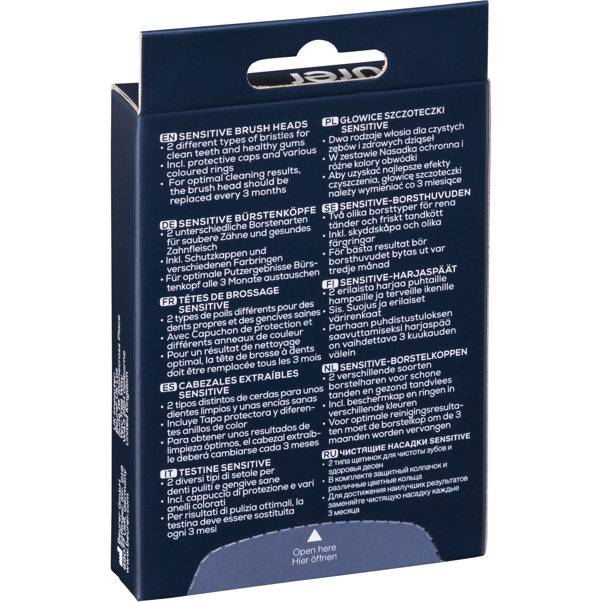 Beurer 4x Brossettes de Rechange Sensitive TB30 TB50