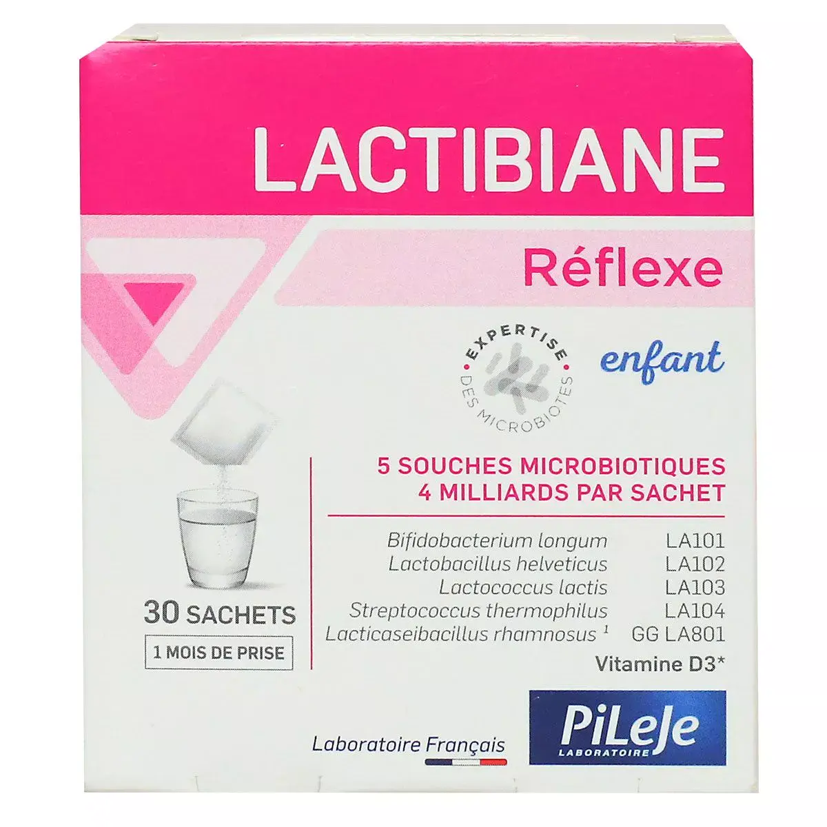 Pileje Lactibiane Réflexe Enfant 30 Sachets
