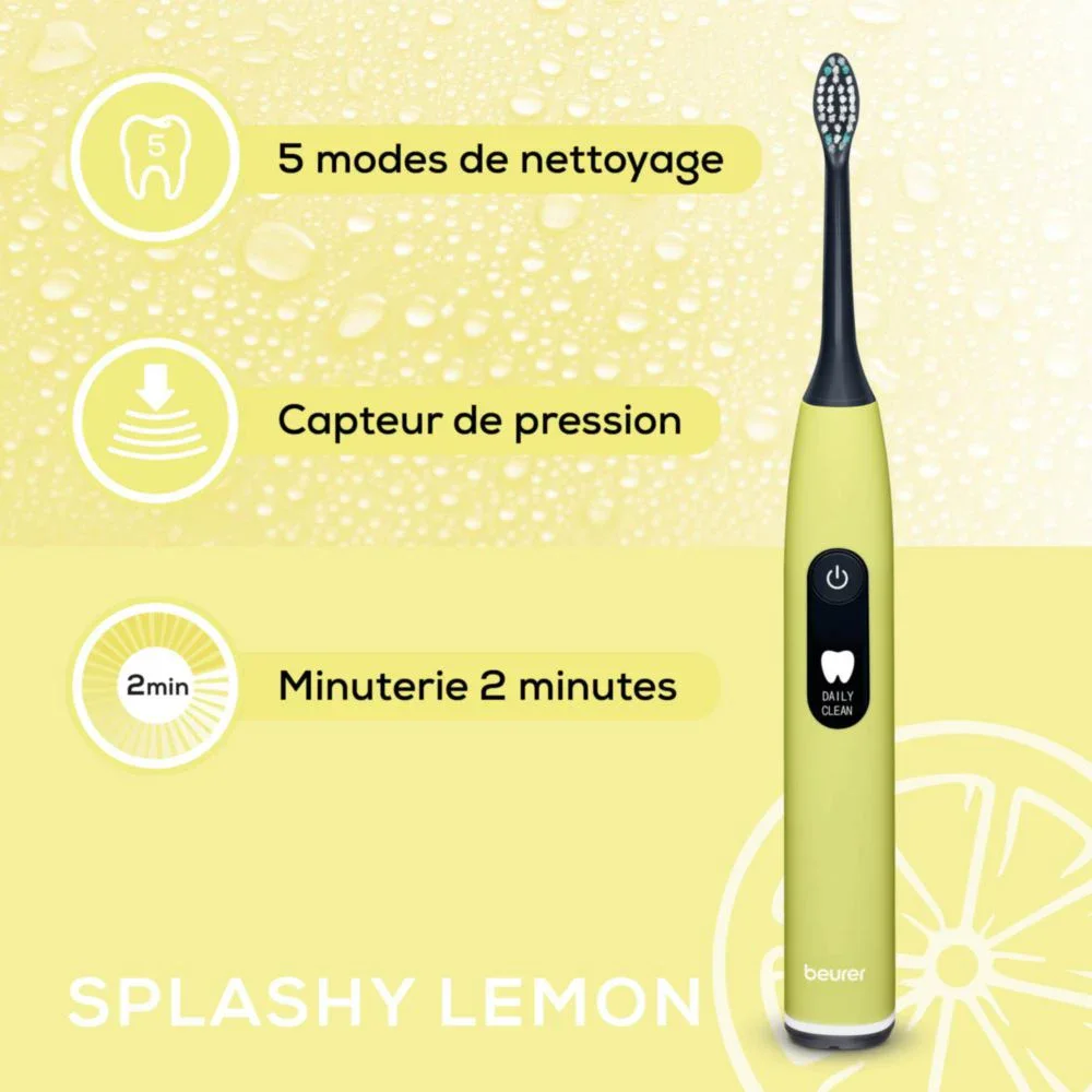 Beurer SC 50 Splashy Lemon GP Brosse à Dents Electrique