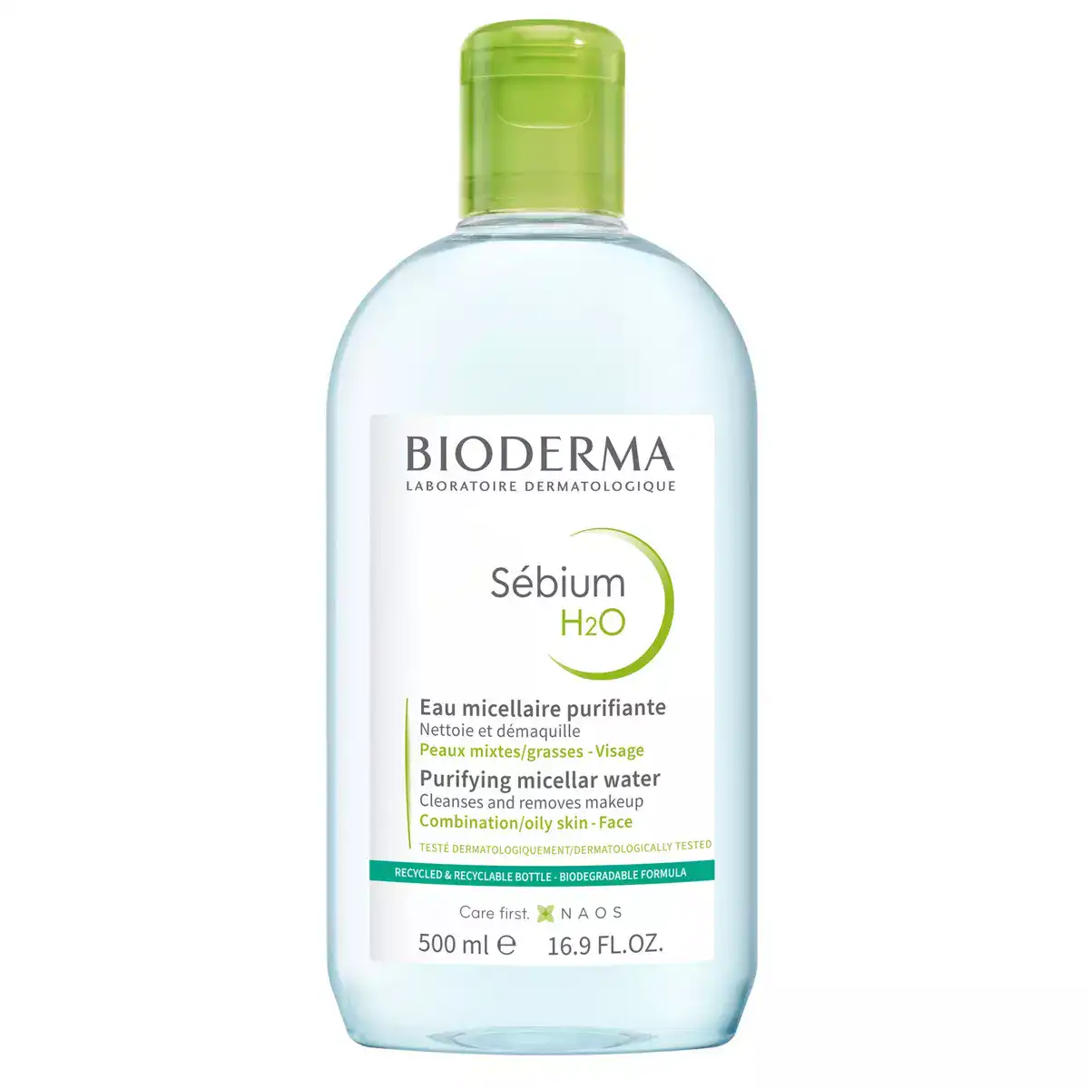 BIODERMA Sébium H2O Eau Micellaire Démaquillante 500ml