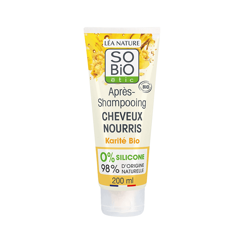 SO BIO Cheveux Nourris Après-Shampoing Karité & Céramides d’Argan Bio 200ml