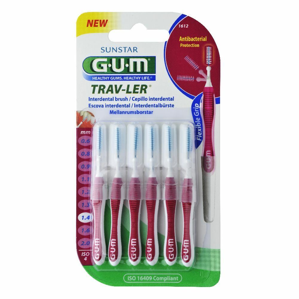 GUM Brossette Interdentaire Travler 1,4mm 1612