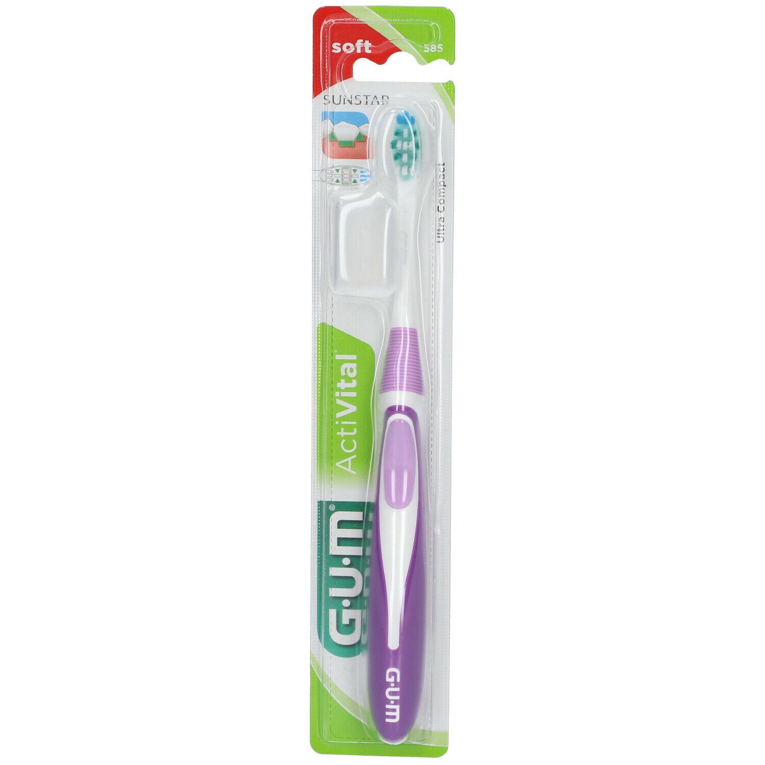 Gum Brosse à Dents ActiVital Souple Ultra Compact 585