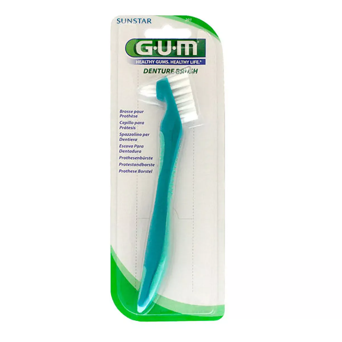 GUM Brosse à Dents pour Prothèse 201