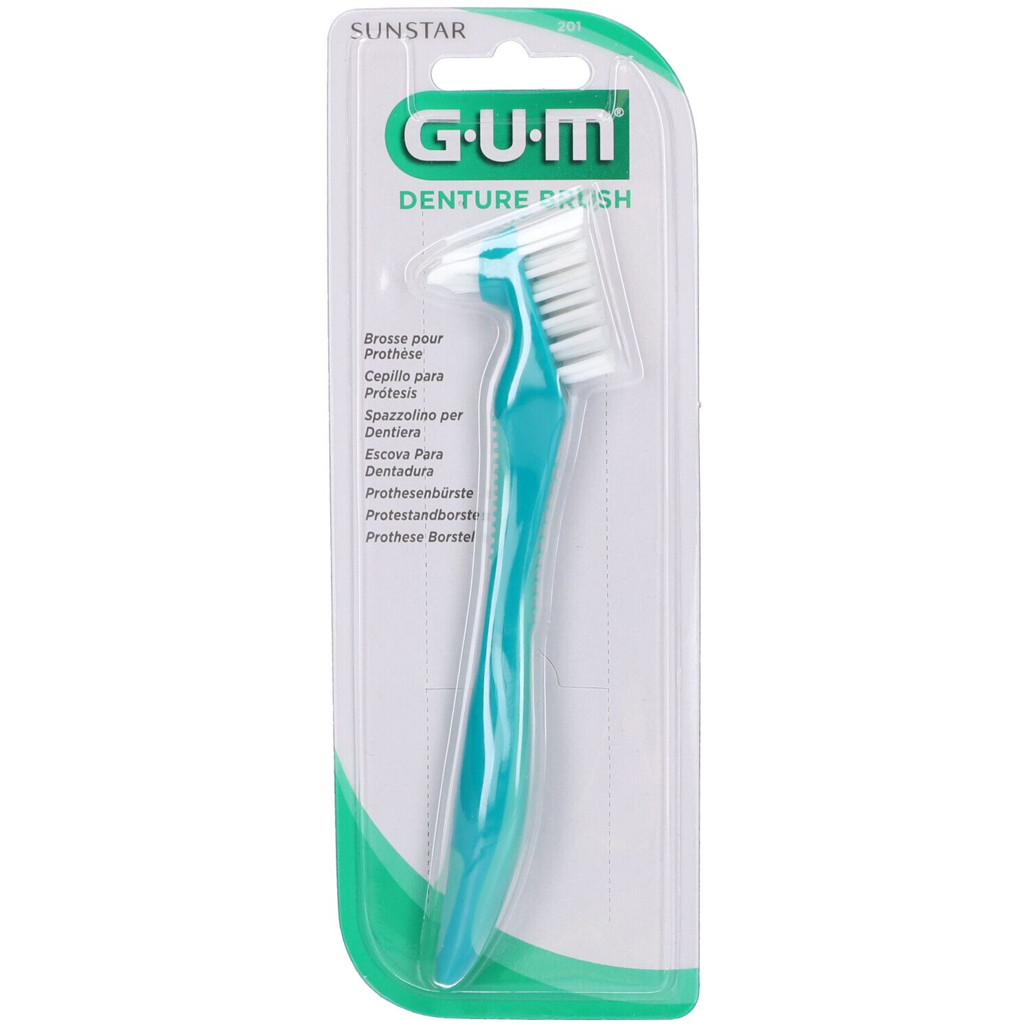 GUM Brosse à Dents pour Prothèse 201