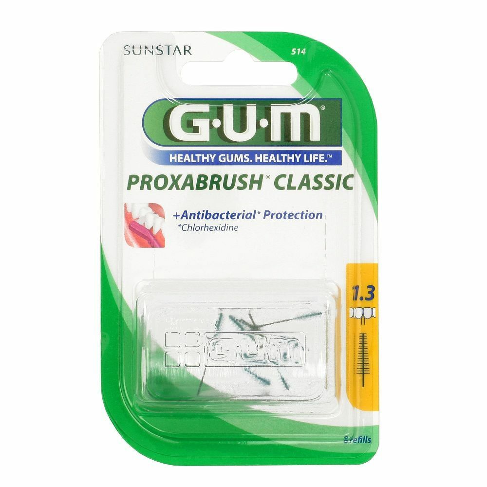 GUM Brossette Interdentaire Proxabrush Classic 1,3mm 514