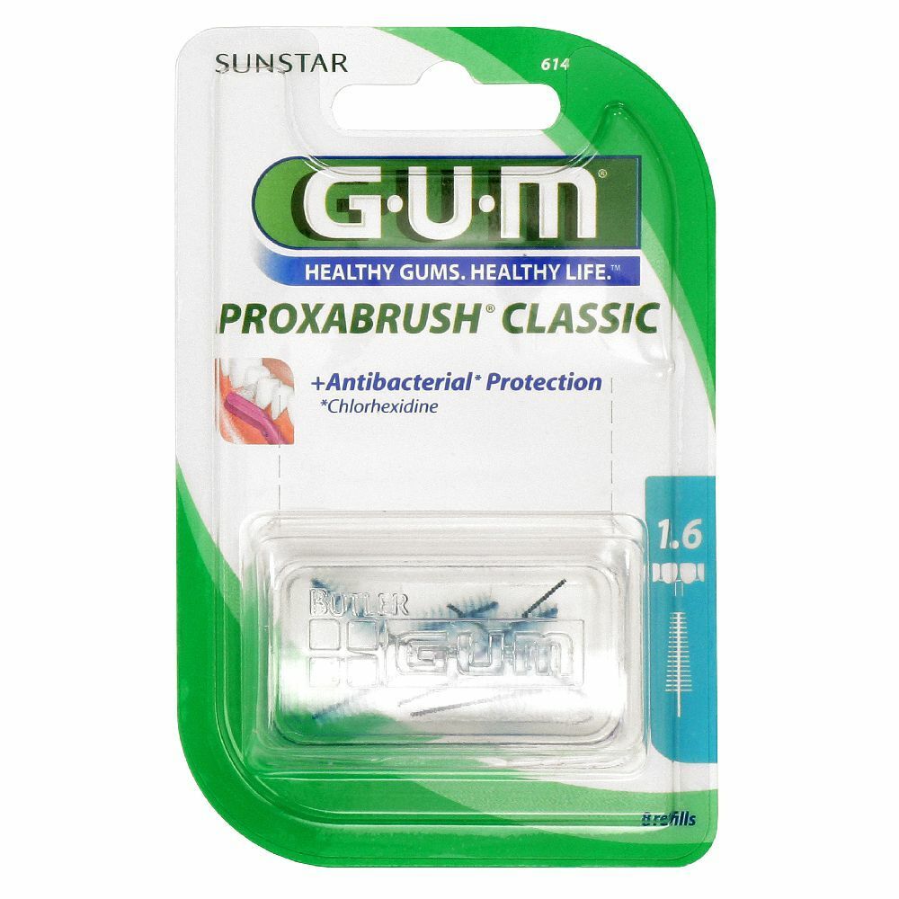 GUM Brossette Interdentaire Proxabrush Classic 1,6mm 614