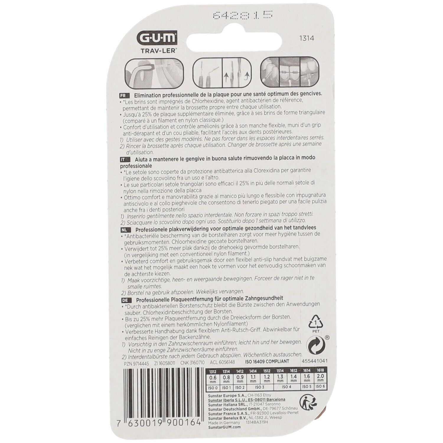 Gum Brossette Interdentaire Travler 0,8mm 1314