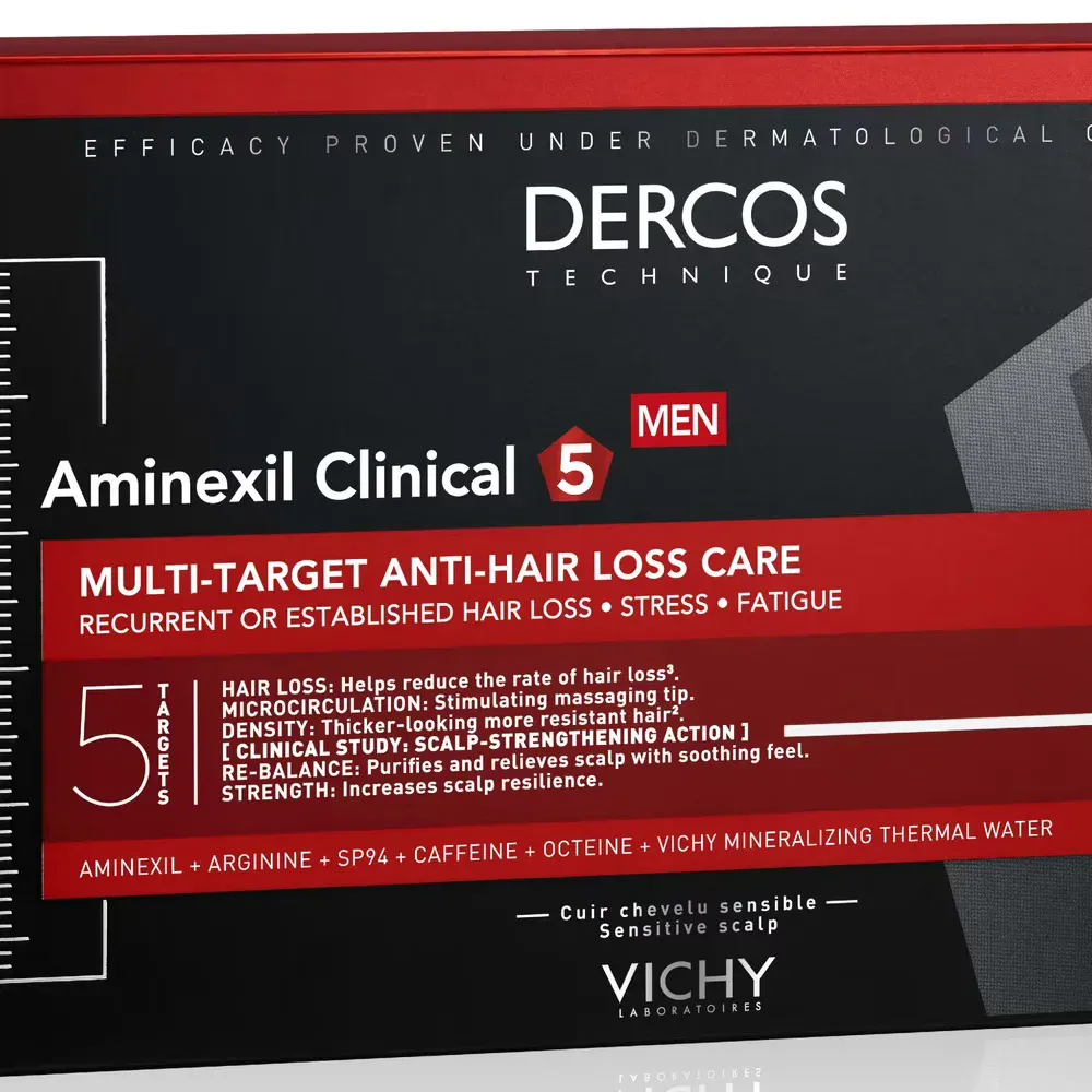 VICHY DERCOS Aminexil Clinical 5 Homme 21 Ampoules