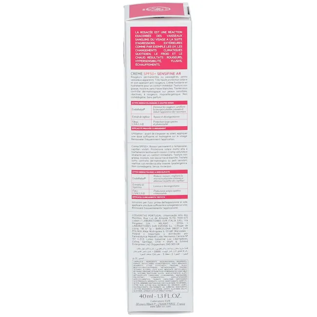 SVR Sensifine AR Crème Apaisante Anti-Rougeurs SPF50+ 40ml
