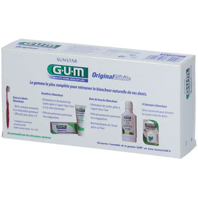 Gum Dentifrice Original White Duo 75ml