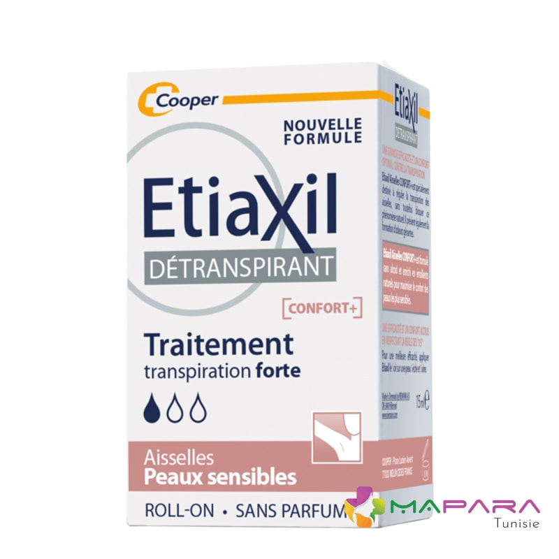 ETIAXIL Détranspirant Confort+ Aisselles Roll-on 15ml