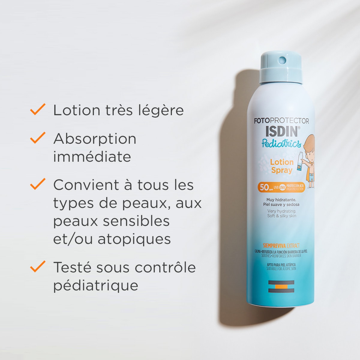ISDIN Spray Transparent SPF50 Fotoprotector Pediatrics Wet Skin 250ml