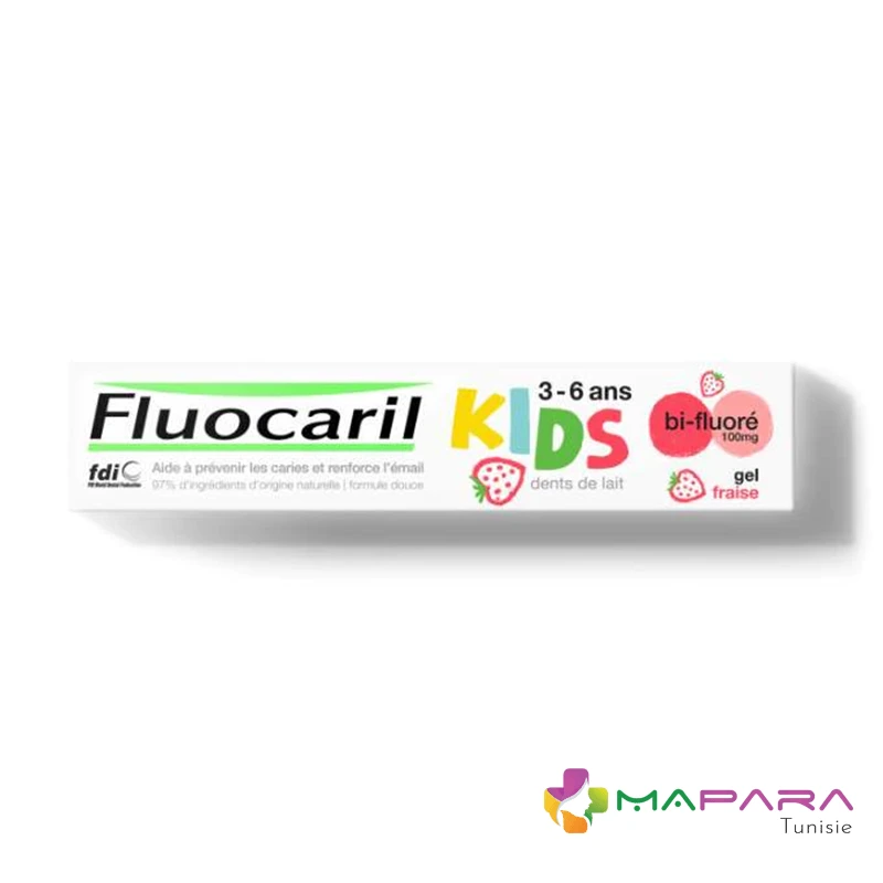 FLUOCARIL Dentifrice Kids Gel Fraise Bi-fluoré 50mg