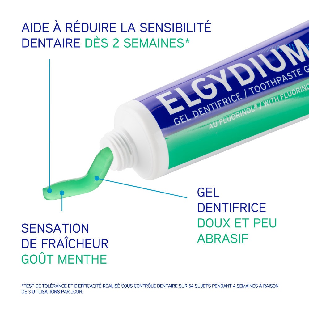 ELGYDIUM Dentifrice Dents Sensible 75ml