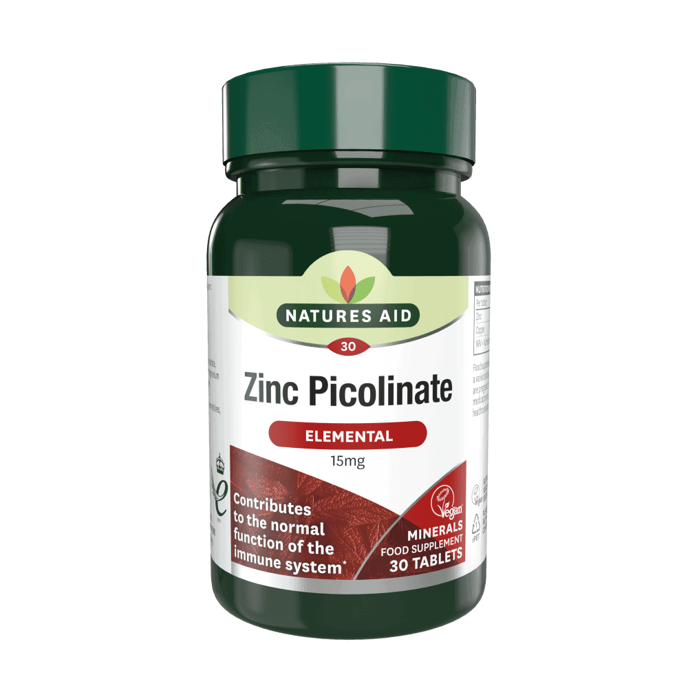 Natures Aid Zinc Picolinate 15mg 30 comprimés