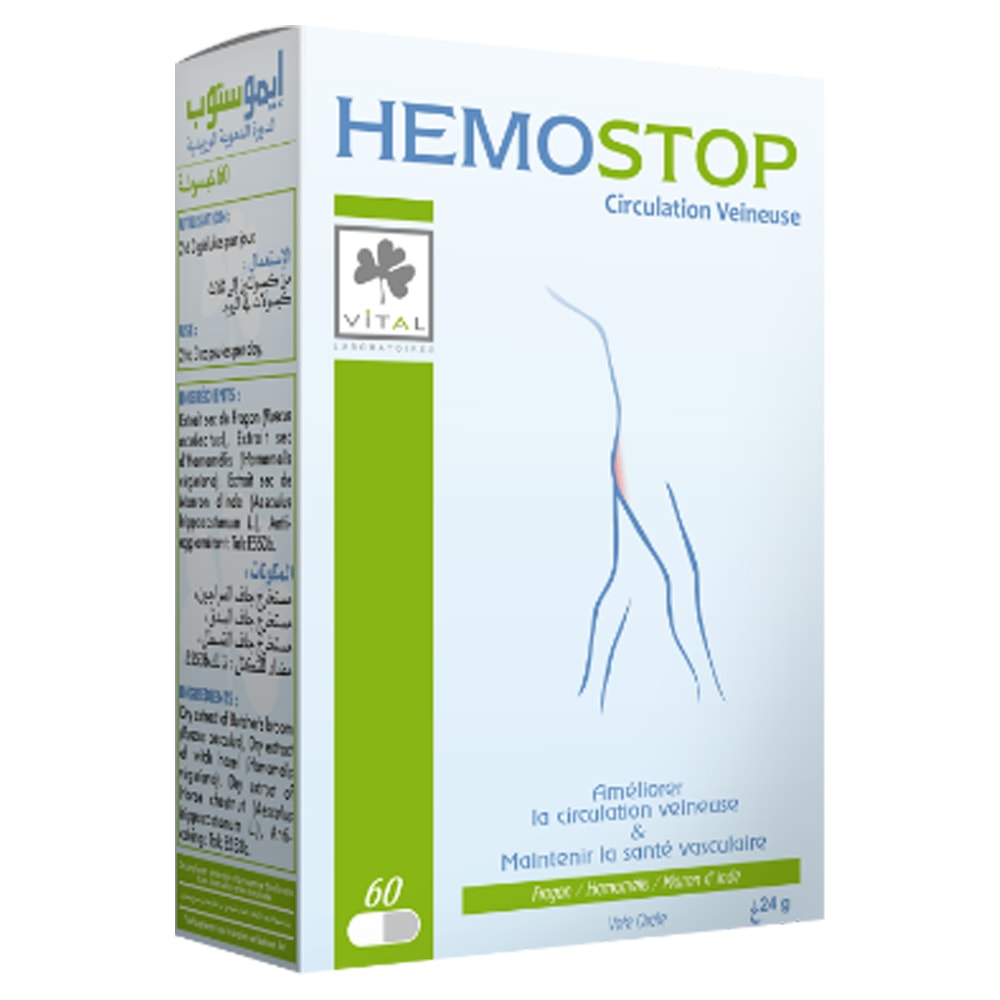 Vital Hemostop 60 Gélules