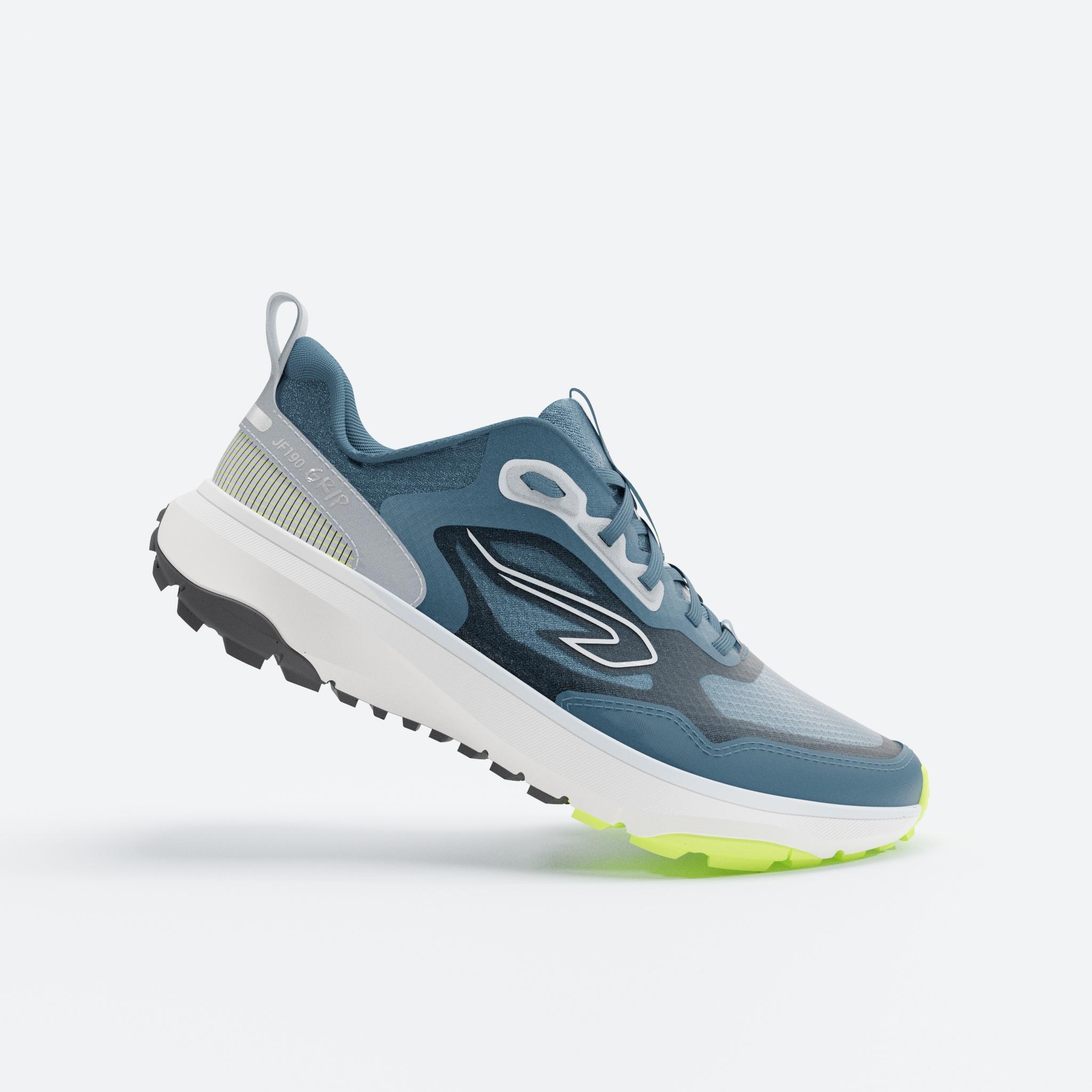 Chaussures Running et Trail Homme, Kiprun JF 190 Grip Bleu