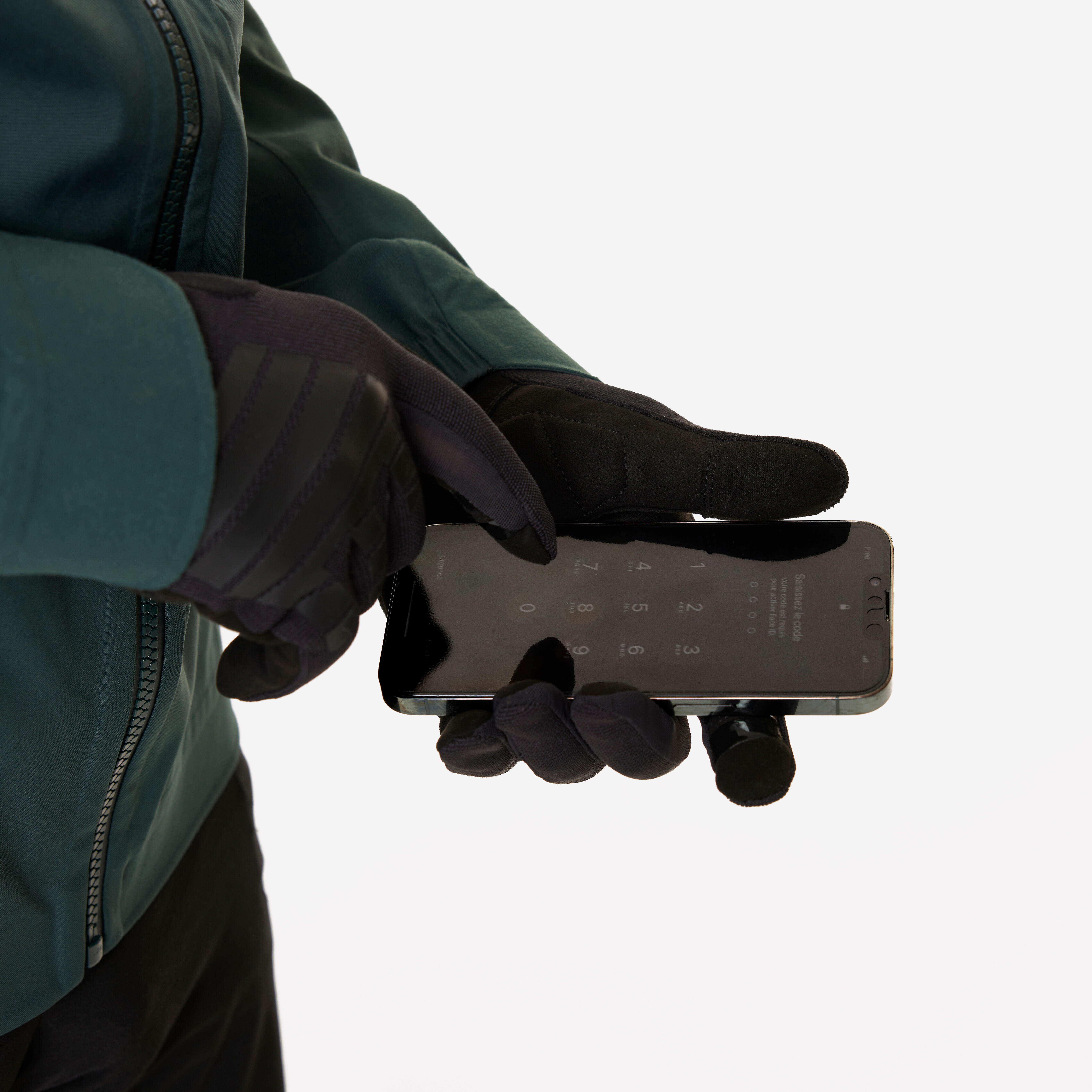 Gants de vélo VTT confort, 500 noir