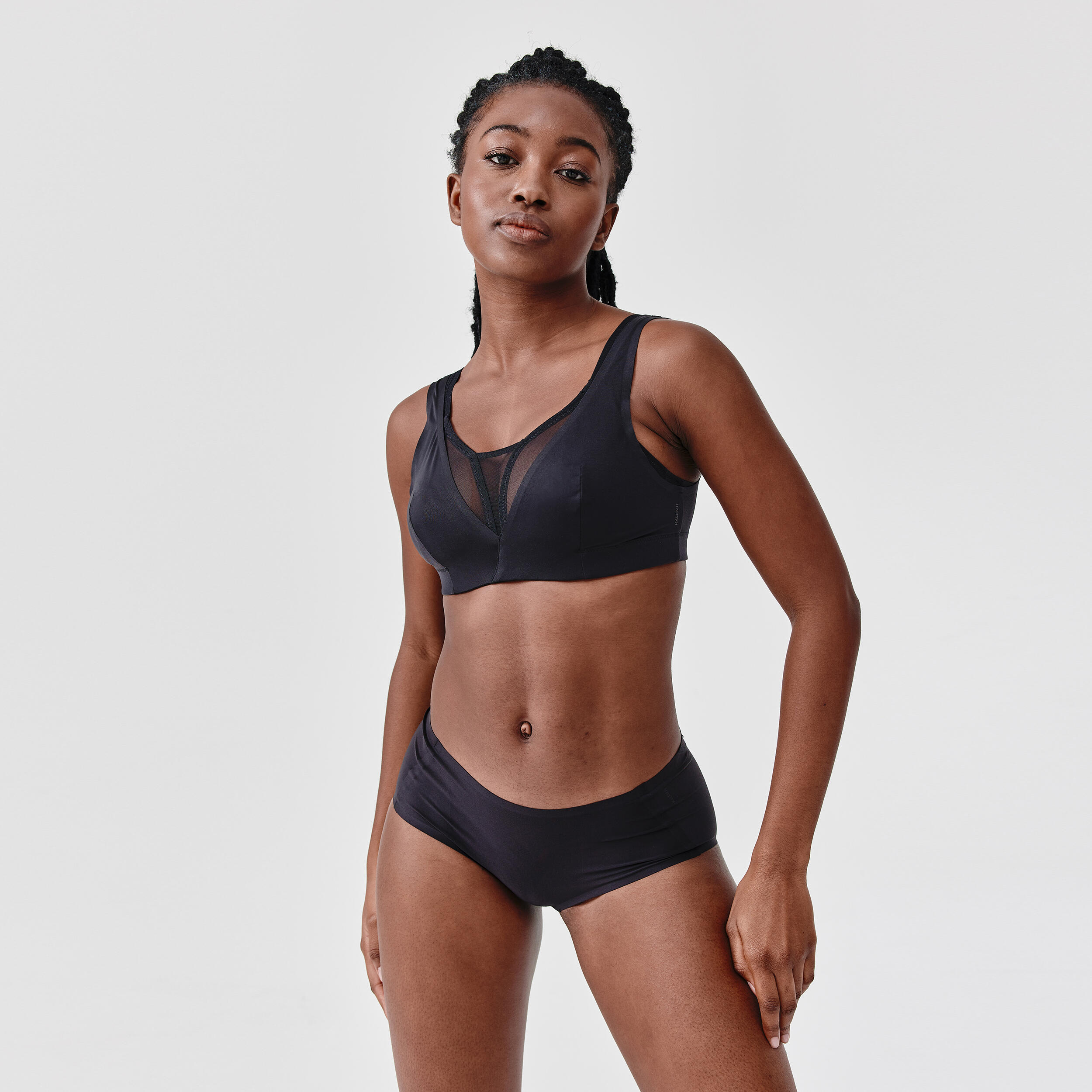 Boxer effet seconde peau Femme - Noir