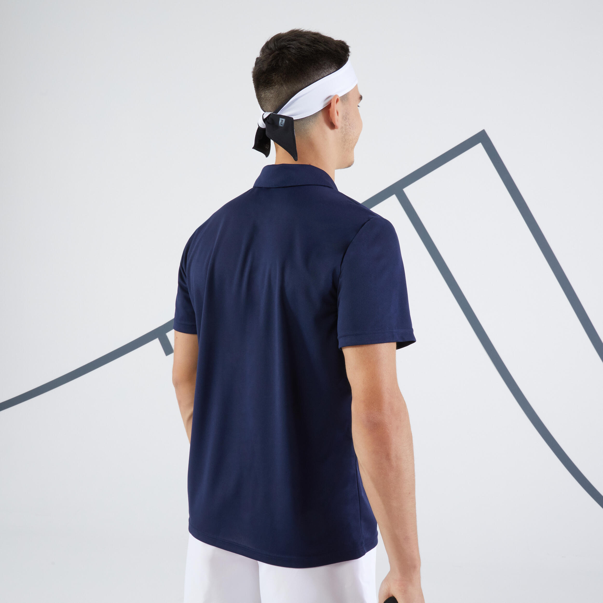 Polo de tennis manches courtes homme - Essential marine