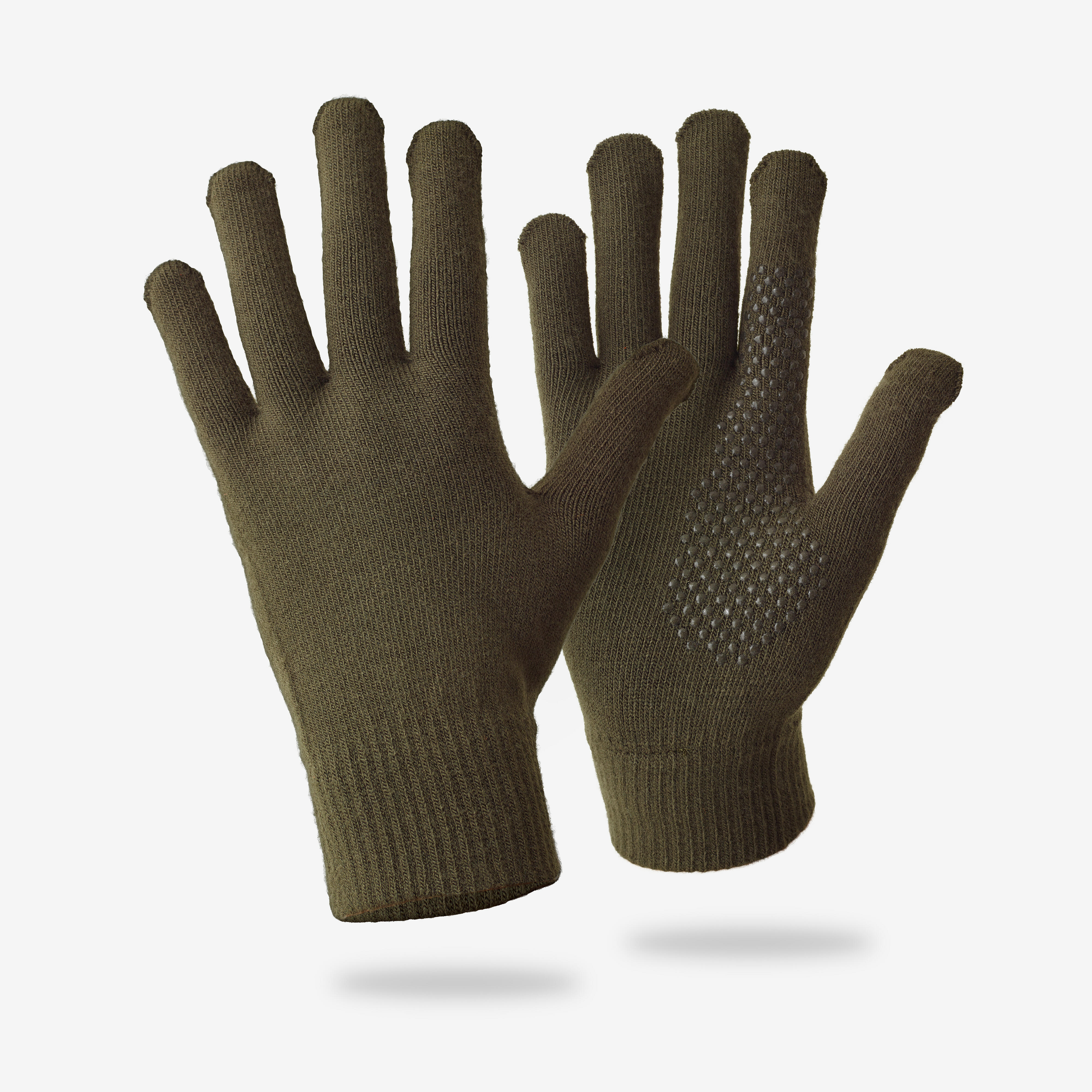 GANTS TRICOT 100 VERT
